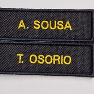 Placa Nome Bordada Sapadores florestais, 90*30 mm